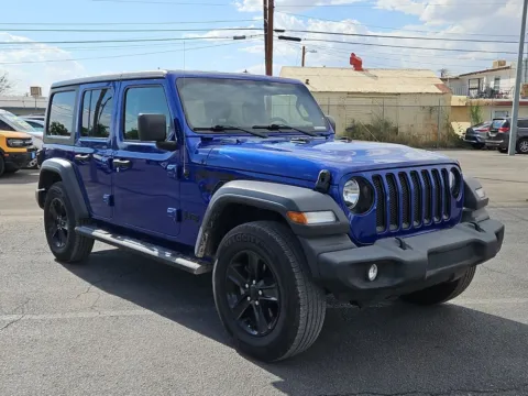 Blue 2020 Jeep Wrangler Unlimited Sport Altitude for sale in El Paso, TX