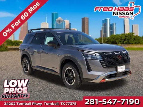 Gray 2026 Nissan Pathfinder Rock Creek 4WD for sale in Tomball, TX