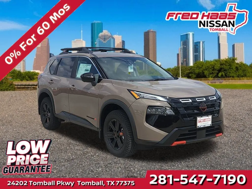Beige 2026 Nissan Rogue Rock Creek AWD for sale in Tomball, TX