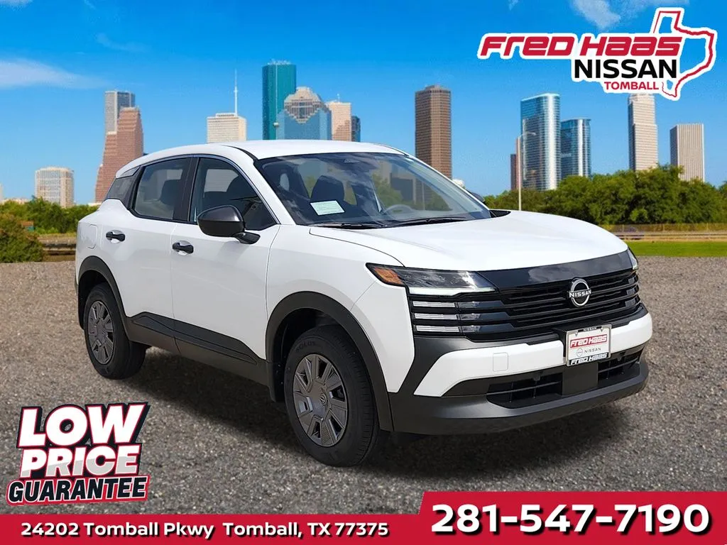 White 2026 Nissan Kicks S for sale in Tomball, TX
