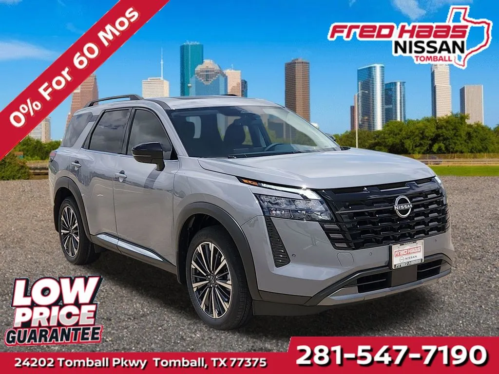 Gray 2026 Nissan Pathfinder Platinum for sale in Tomball, TX