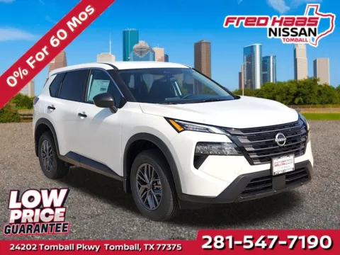 White 2026 Nissan Rogue S for sale in Tomball, TX