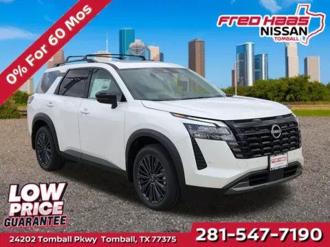 White 2026 Nissan Pathfinder SL for sale in Tomball, TX