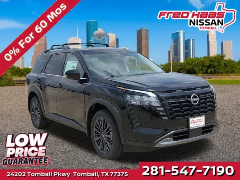 Black 2026 Nissan Pathfinder SL for sale in Tomball, TX