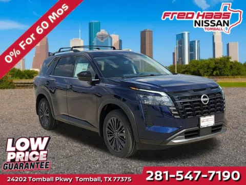Blue 2026 Nissan Pathfinder SL for sale in Tomball, TX