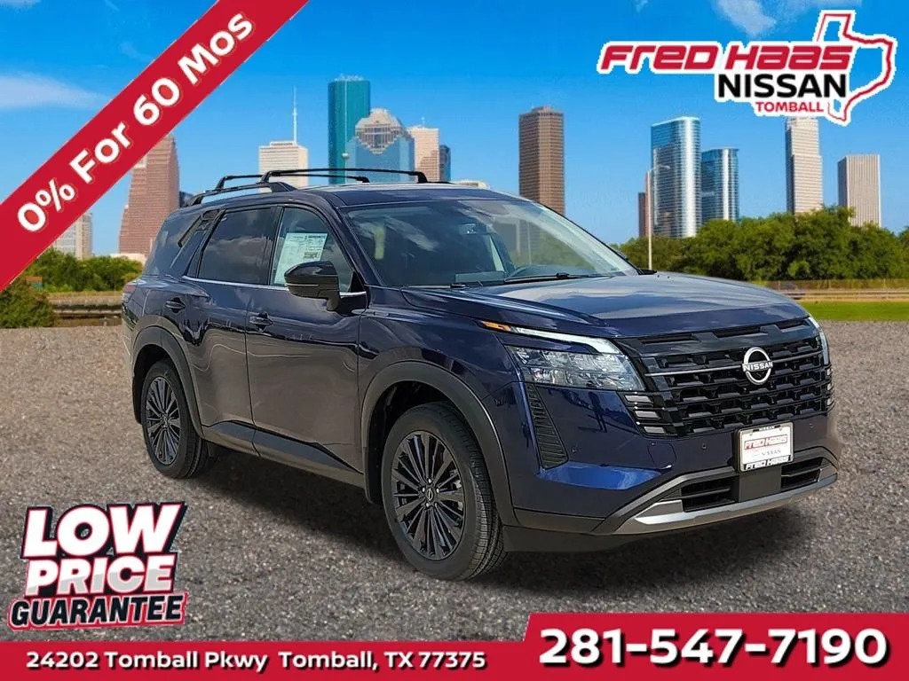 Blue 2026 Nissan Pathfinder SL for sale in Tomball, TX