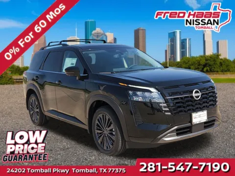 Black 2026 Nissan Pathfinder SL for sale in Tomball, TX
