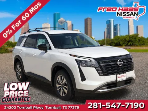 White 2026 Nissan Pathfinder SL for sale in Tomball, TX