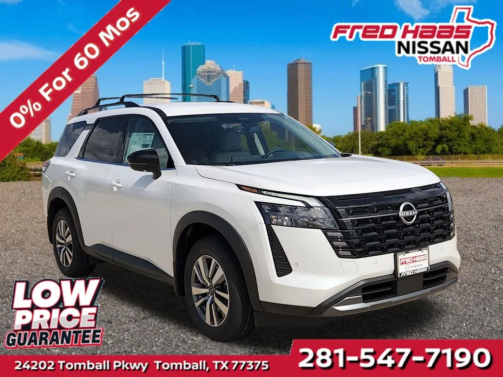 White 2026 Nissan Pathfinder SL for sale in Tomball, TX