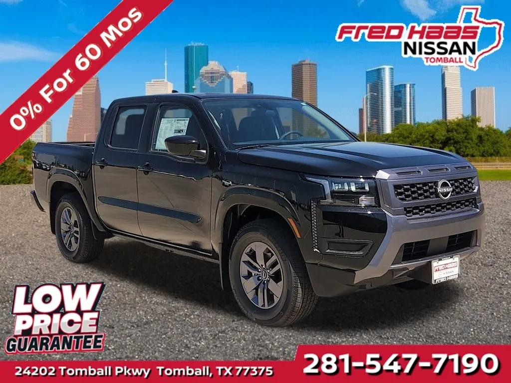 Black 2026 Nissan Frontier SV for sale in Tomball, TX