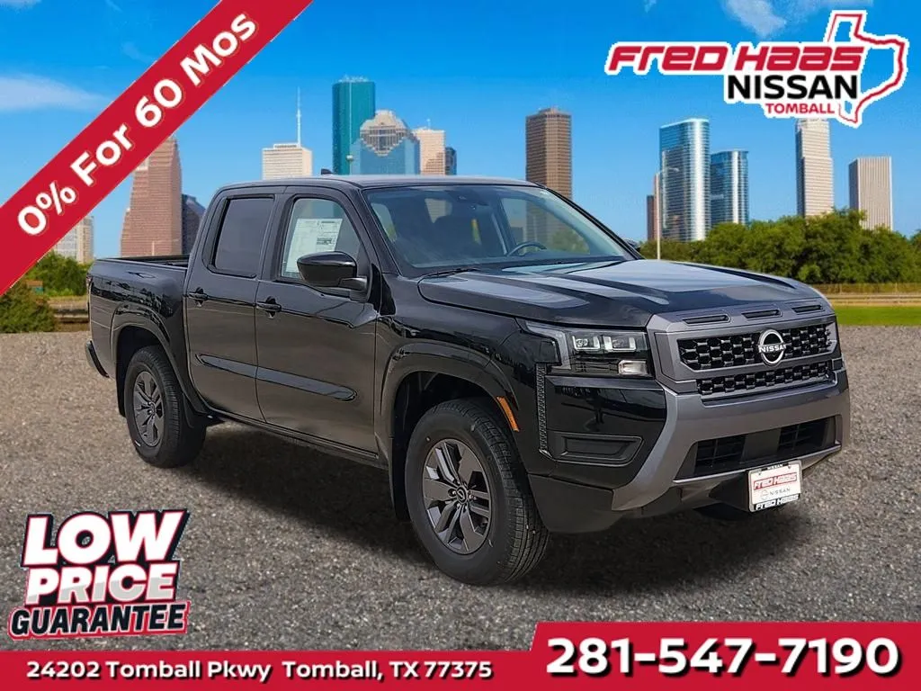 Black 2026 Nissan Frontier SV for sale in Tomball, TX