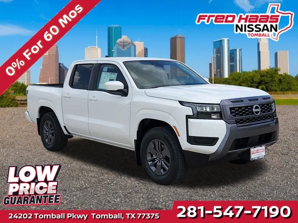 White 2026 Nissan Frontier SV for sale in Tomball, TX