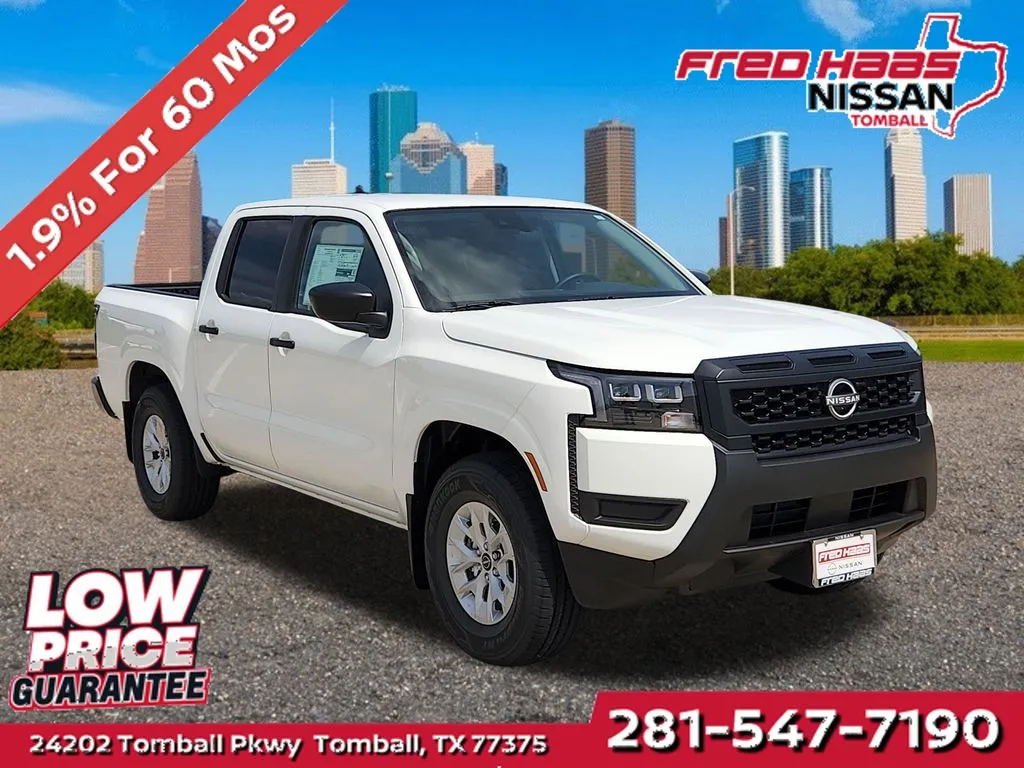 White 2026 Nissan Frontier S for sale in Tomball, TX