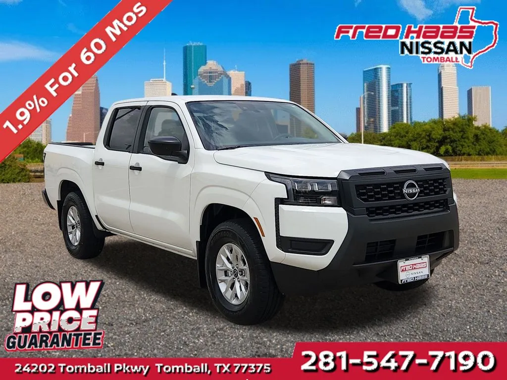 White 2026 Nissan Frontier S for sale in Tomball, TX