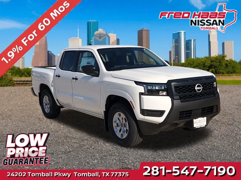 White 2026 Nissan Frontier S for sale in Tomball, TX