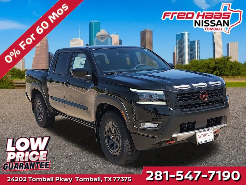 Black 2026 Nissan Frontier PRO-X for sale in Tomball, TX