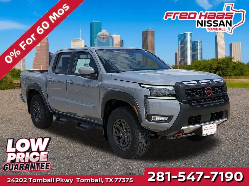 Gray 2026 Nissan Frontier PRO-4X for sale in Tomball, TX