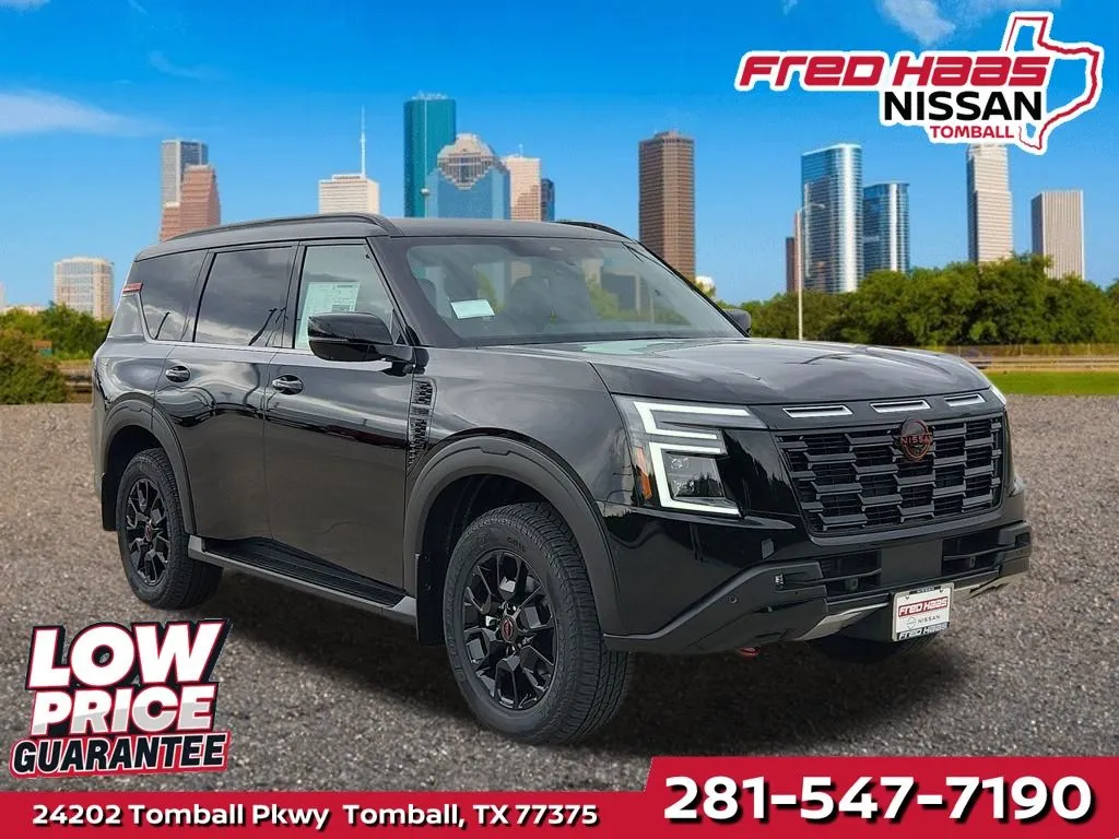 Black 2026 Nissan Armada PRO-4X for sale in Tomball, TX