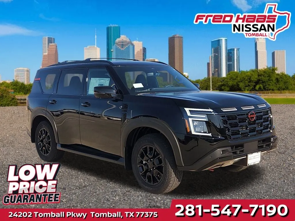 Black 2026 Nissan Armada PRO-4X for sale in Tomball, TX