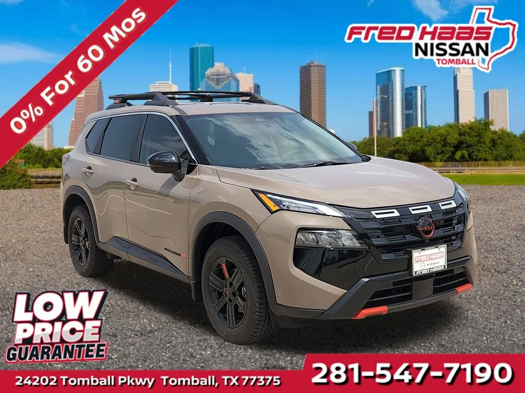 Beige 2026 Nissan Rogue Rock Creek AWD for sale in Tomball, TX