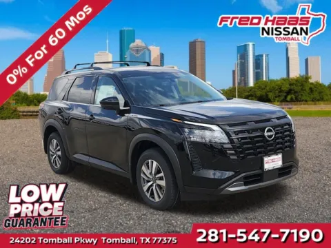 Black 2026 Nissan Pathfinder SL for sale in Tomball, TX