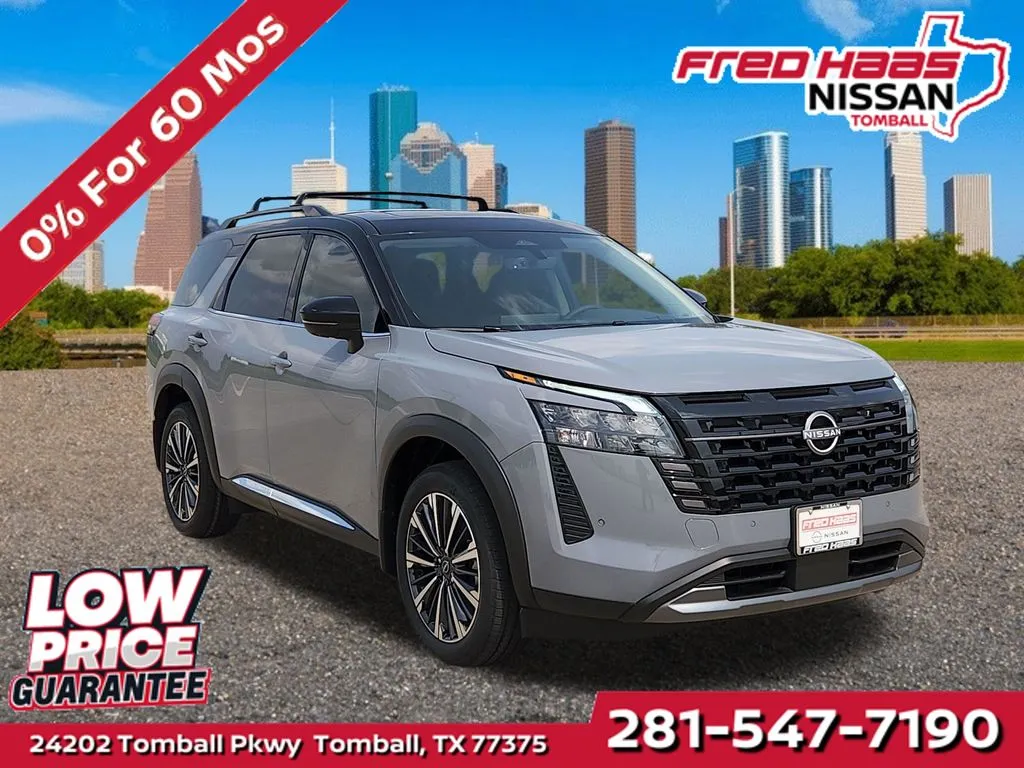 Gray 2026 Nissan Pathfinder Platinum for sale in Tomball, TX