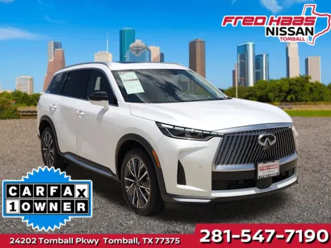 White 2026 INFINITI QX60 LUXE for sale in Tomball, TX