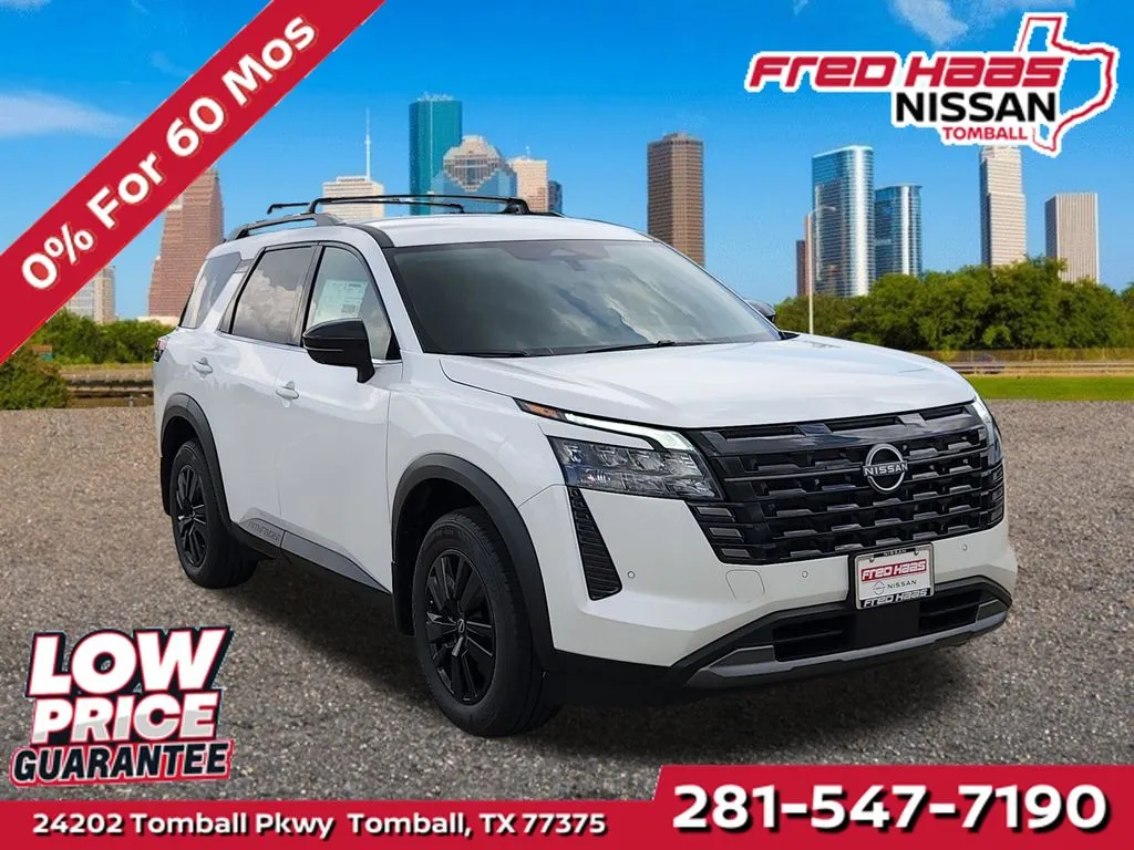 White 2026 Nissan Pathfinder SL for sale in Tomball, TX