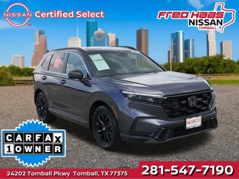 Gray 2023 Honda CR-V Hybrid Sport for sale in Tomball, TX