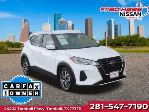 White 2024 Nissan Kicks SV for sale in Tomball, TX