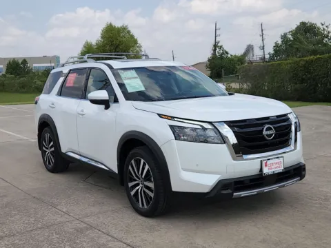 Another view of 2025 Nissan Pathfinder Platinum for sale in Tomball, TX at Fred Haas Nissan