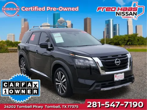Black 2025 Nissan Pathfinder Platinum for sale in Tomball, TX