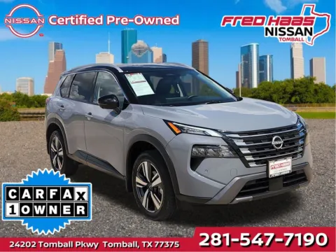 Gray 2025 Nissan Rogue SL for sale in Tomball, TX