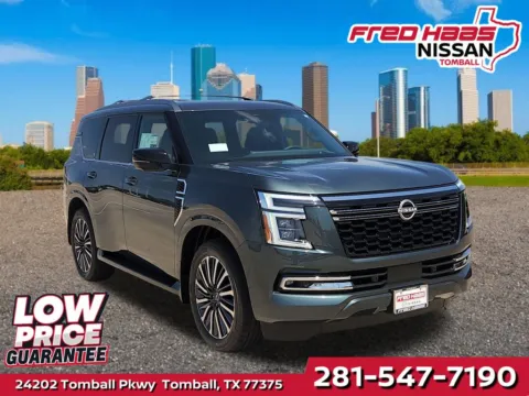 Gray 2026 Nissan Armada Platinum Reserve 4WD for sale in Tomball, TX