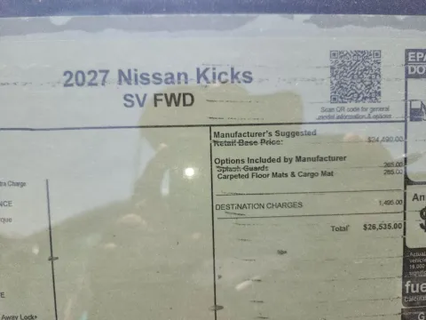 Photos of 2027 Nissan Kicks SV for sale in Tomball, TX at Fred Haas Nissan