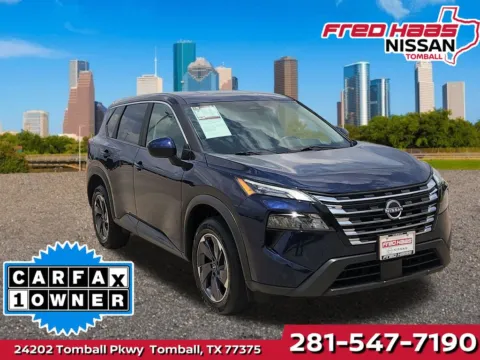 Blue 2025 Nissan Rogue SV for sale in Tomball, TX