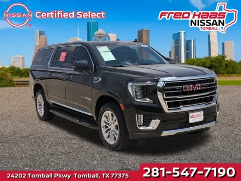 Black 2021 GMC Yukon XL SLT for sale in Tomball, TX