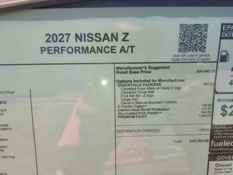 Photos of 2027 Nissan Z Performance A/T for sale in Tomball, TX at Fred Haas Nissan