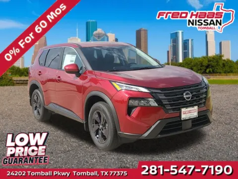 Red 2026 Nissan Rogue SV for sale in Tomball, TX