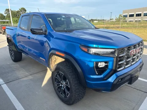 Blue 2024 GMC Canyon AT4 for sale in Tomball, TX