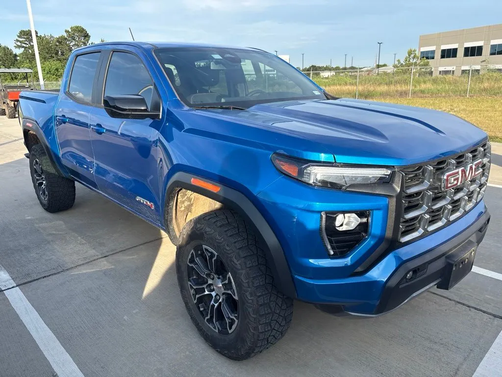 Blue 2024 GMC Canyon AT4 for sale in Tomball, TX