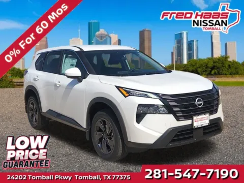 White 2026 Nissan Rogue SV for sale in Tomball, TX