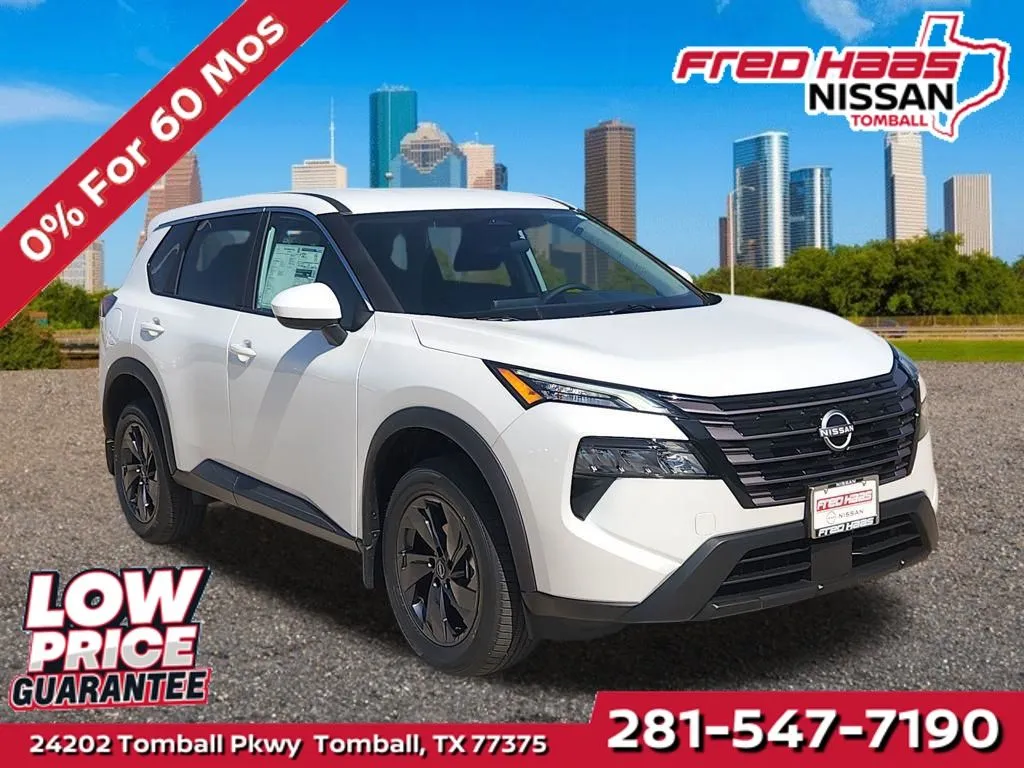 White 2026 Nissan Rogue SV for sale in Tomball, TX
