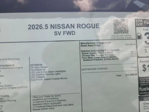 Photos of 2026 Nissan Rogue SV for sale in Tomball, TX at Fred Haas Nissan