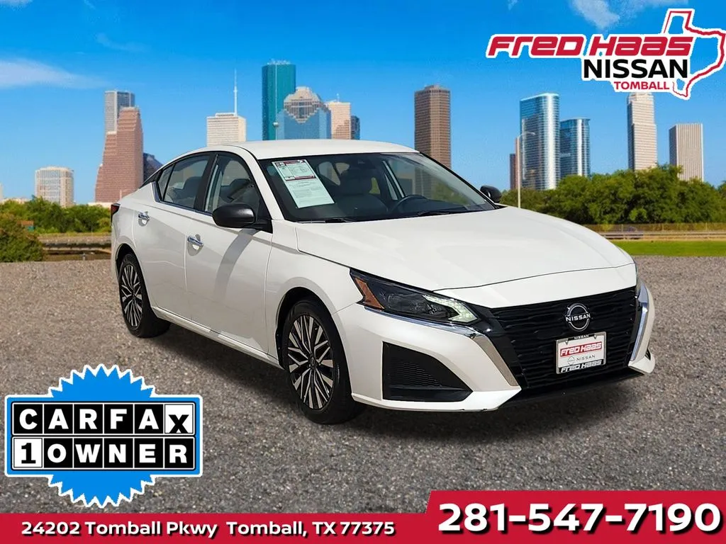 White 2025 Nissan Altima 2.5 SV for sale in Tomball, TX