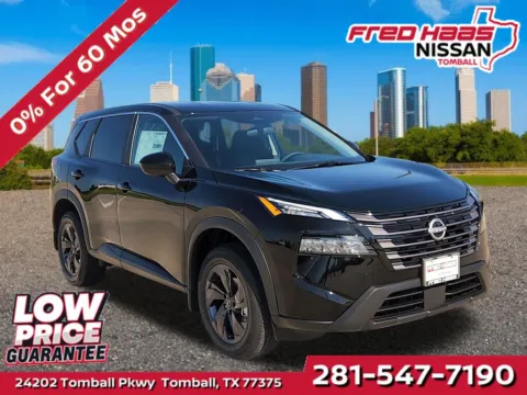Black 2026 Nissan Rogue SV for sale in Tomball, TX