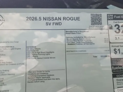 Photos of 2026 Nissan Rogue SV for sale in Tomball, TX at Fred Haas Nissan