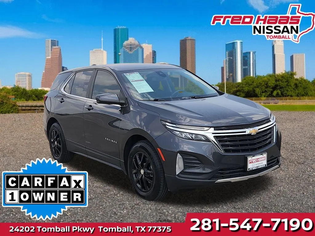 Gray 2022 Chevrolet Equinox LT for sale in Tomball, TX