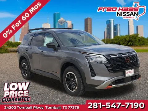 Gray 2026 Nissan Pathfinder Rock Creek 4WD for sale in Tomball, TX
