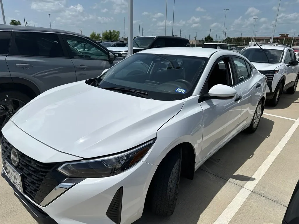 White 2025 Nissan Sentra S for sale in Tomball, TX